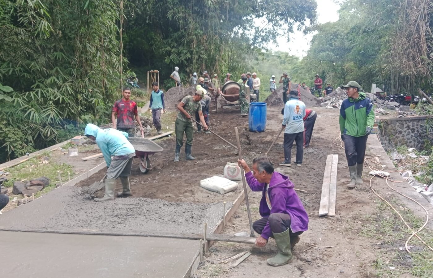 Kekuatan Kolaborasi TNI dan Masyarakat, TMMD Ke-129 Kodim 1626/Bangli Sukses Capai Sasaran Fisik