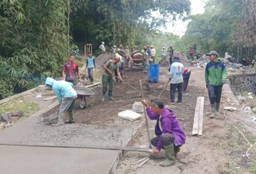 Kekuatan Kolaborasi TNI dan Masyarakat, TMMD Ke-129 Kodim 1626/Bangli Sukses Capai Sasaran Fisik