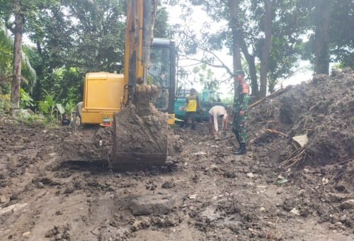 Kodim 0911/Nunukan Kerahkan Alat Berat untuk Percepat Pembangunan Jalan TMMD ke-129 di Liang Bunyu