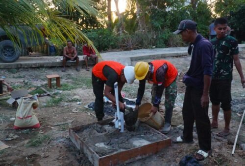 Pencapaian TMMD Reguler Ke-129 Kodim 1011/KLK Melalui Penyelesaian Sumur Bor di Desa Bandar Raya
