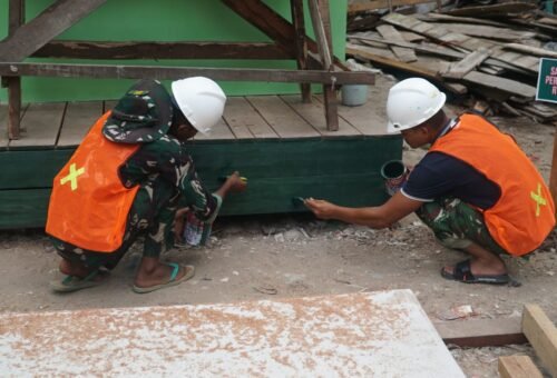 Pengecatan RTLH Walianto di TMMD Reguler Ke-129: Upaya TNI AD untuk Hunian Sehat