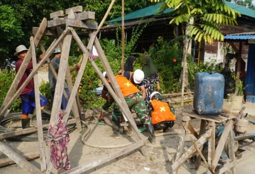 Pembangunan RTLH Ibu Rini: Satgas TMMD Awali Dengan Pemasangan Struktur