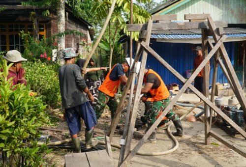 Program TMMD 129 Kodim 1011/KLK Ciptakan Lingkungan yang Lebih Baik untuk Ibu Rini