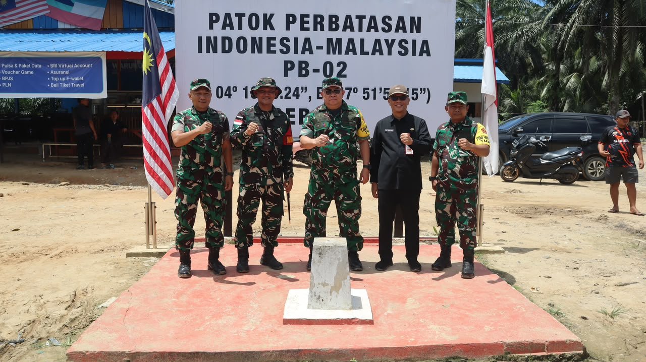 Monitoring Progres TMMD Ke-129 oleh Ketua Tim Wasev di Desa Liang Bunyu