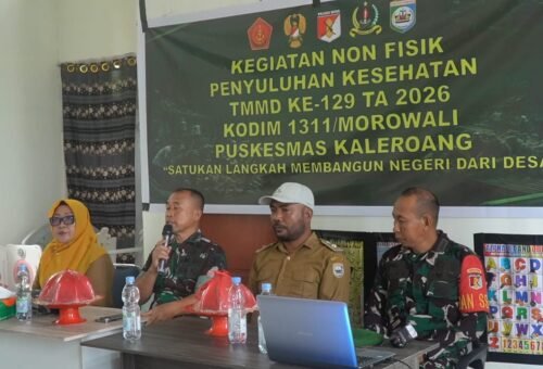 Puskesmas Kaleroang Dapat Penghargaan dari Kodim 1311/Morowali atas Penyuluhan Kesehatan