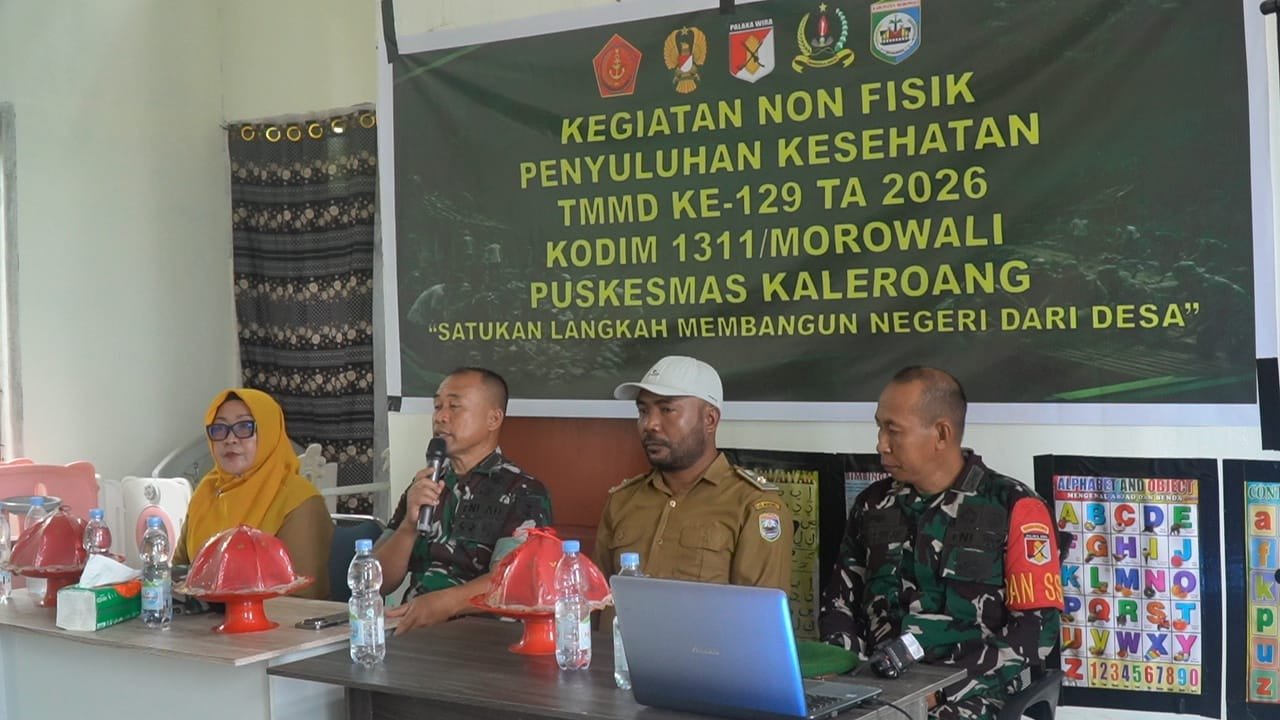 Puskesmas Kaleroang Dapat Penghargaan dari Kodim 1311/Morowali atas Penyuluhan Kesehatan