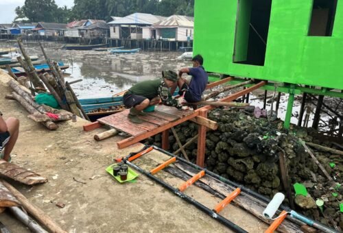 Pembangunan Akses Baru untuk Ibu Salawiyah di Polewali oleh Satgas TMMD Ke-129