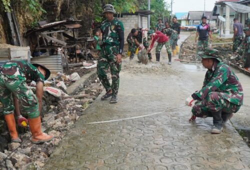 Pembangunan Jalan Rabat Beton di Desa Polewali Semakin Mendekati Penyelesaian