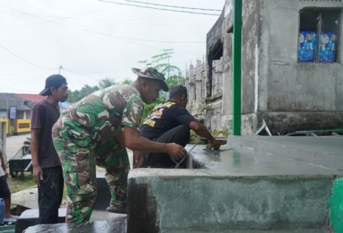 Progres Renovasi RTLH Bapak Hardi di Desa Pulau Dua Menuju Penyelesaian Pengecatan