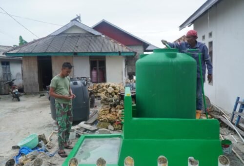 Proyek Penyediaan Air Bersih TMMD Ke-129 Capai Penyelesaian di Desa Umbele Lama