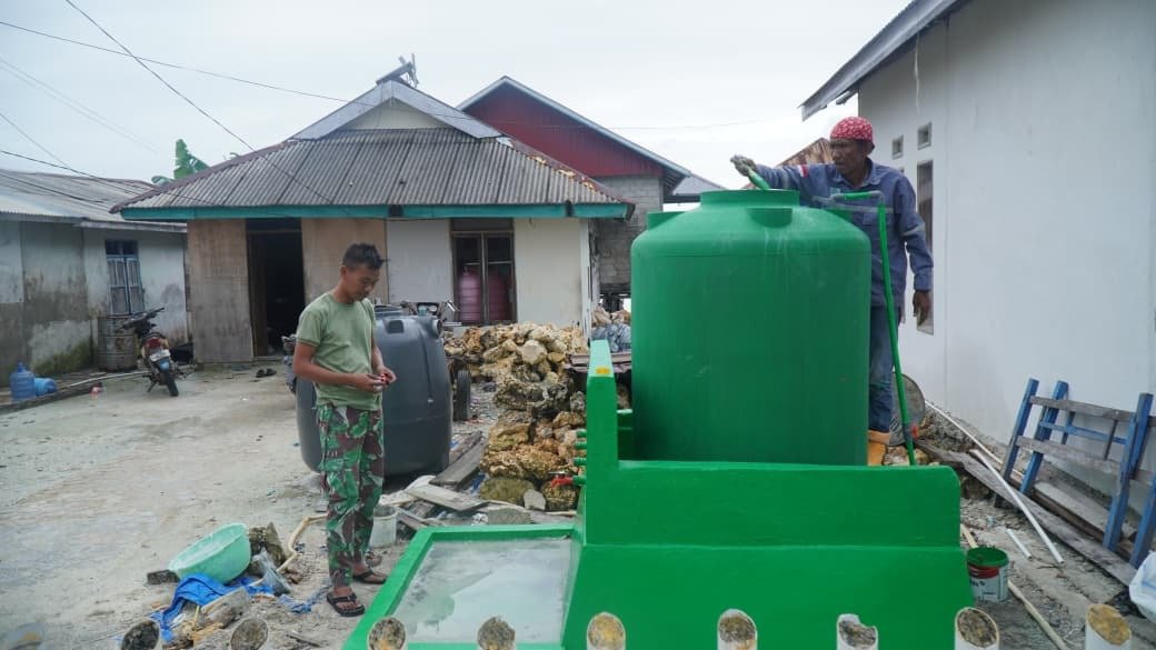 Proyek Penyediaan Air Bersih TMMD Ke-129 Capai Penyelesaian di Desa Umbele Lama