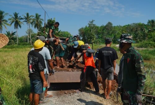 Perbaikan Infrastruktur Jalan TMMD Diharapkan Mendorong Ekonomi Masyarakat Desa