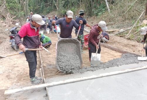 Semangat Gotong Royong dalam TMMD Ke-129 Kodim 1626/Bangli
