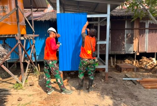 Kegiatan TMMD dalam Membangun MCK untuk Meningkatkan Kesehatan Masyarakat
