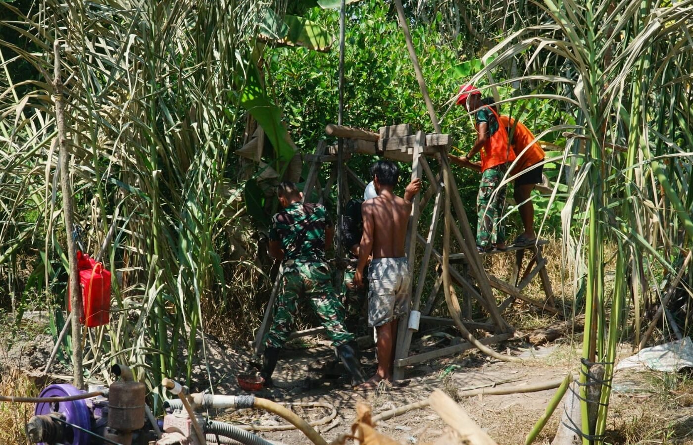 Optimalisasi Sumur Bor SAS 2 oleh Satgas TMMD untuk Kesejahteraan Masyarakat
