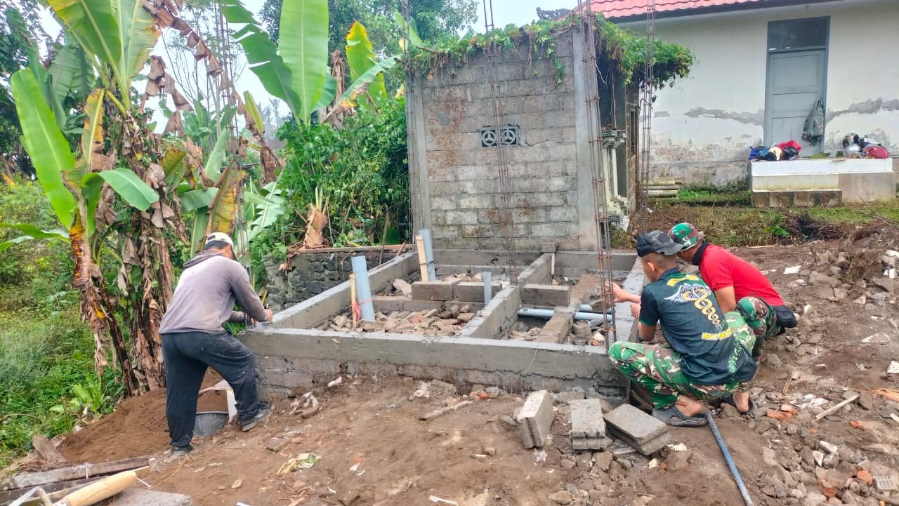 Kodim 1626/Bangli Luncurkan Fasilitas MCK untuk Tingkatkan Kesehatan Masyarakat