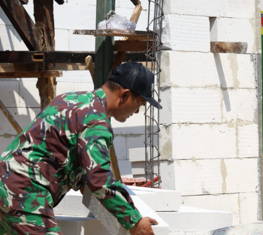 Keberhasilan Program TMMD 129: Warga dan Satgas Bangun 10 Rumah Layak Huni