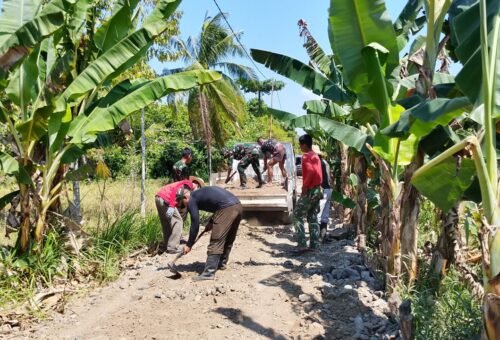 Sinergi Satgas TMMD dan Masyarakat Memperkuat Infrastruktur Desa Bandar Raya