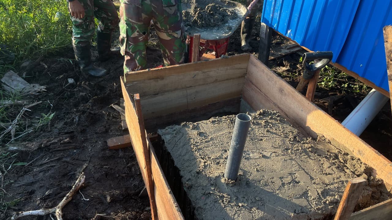 Keberhasilan Gotong Royong, MCK TMMD Ke-129 Rampung 100 Persen