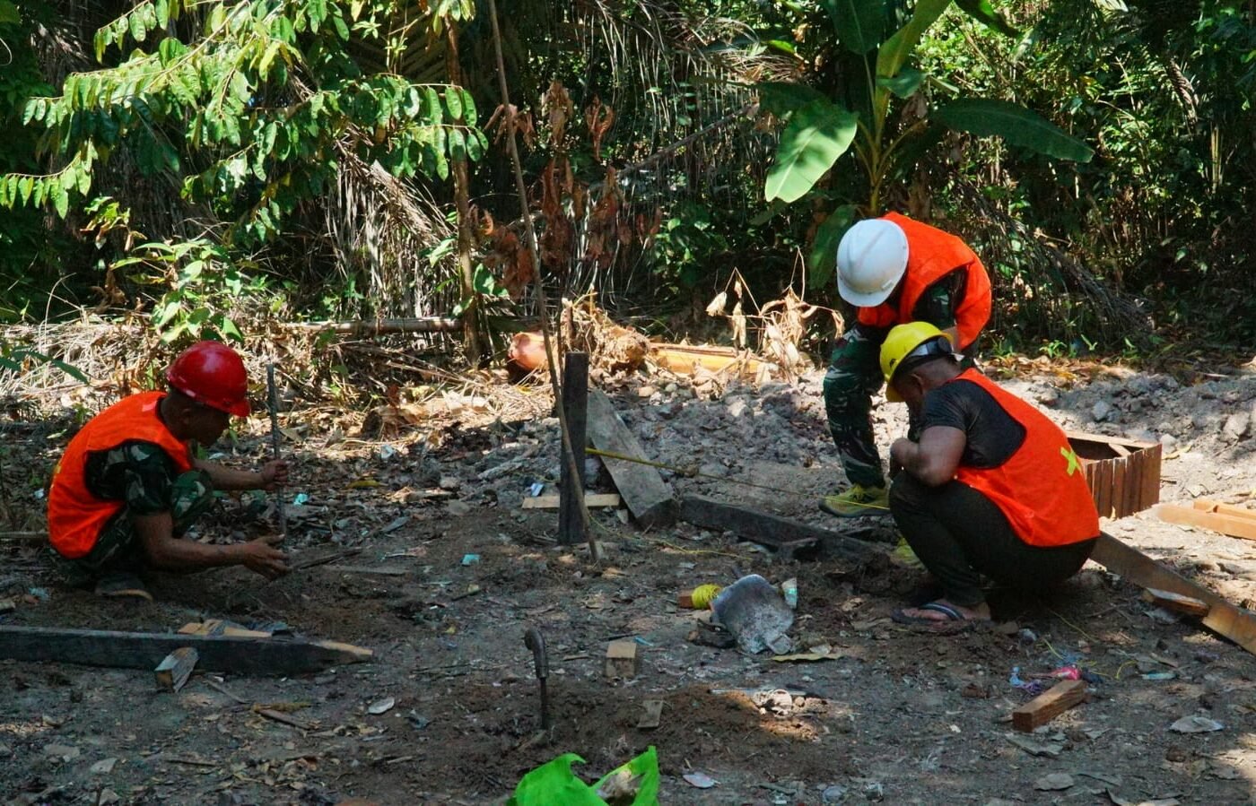 Fokus Kualitas Kuda-Kuda MCK oleh Satgas TMMD Reguler Ke-129