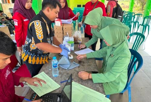 Aksi Donor Darah TMMD di Balai Desa Kesongo: Bukti Kepedulian Sosial