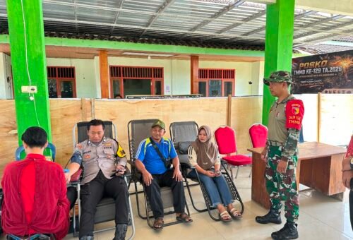 Aksi TMMD Ke-129 Tingkatkan Kesadaran Kesehatan Melalui Donor Darah di Kesongo
