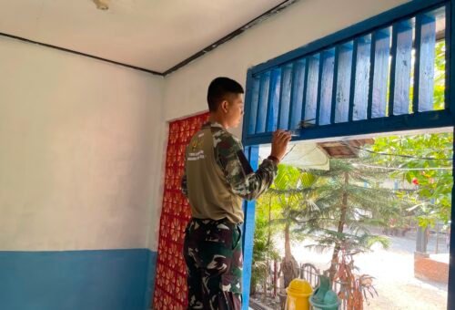 Penguatan Sarana Pendidikan di SDN Kesongo 1 oleh TMMD Ke-129 Kodim 0813/Bojonegoro