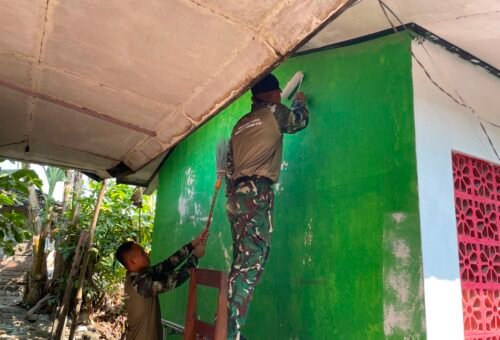 Fokus Pembenahan Sarana Pendidikan, SDN Kesongo 1 Dalam Genggaman TMMD