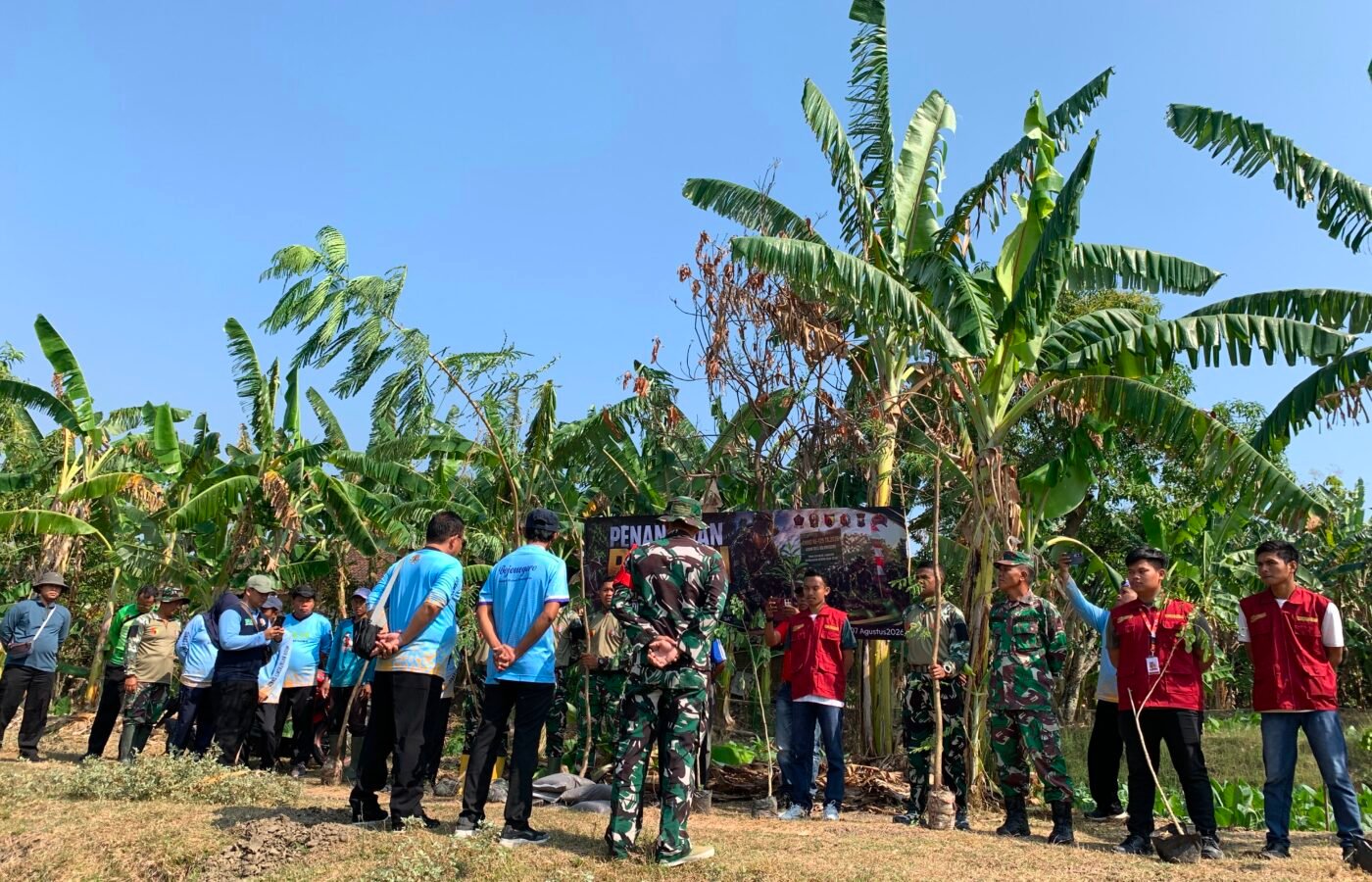 Kodim 0813/Bojonegoro Gelar Program Penghijauan di Desa Kesongo