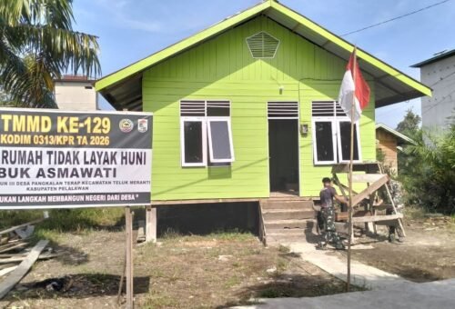 H-6 TMMD ke-129 Kodim 0313/KPR: Proyek RTLH Ibu Asmawati Menuju Penyelesaian