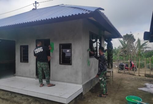Pengerjaan RTLH Ni Nengah Madri Dalam TMMD Ke-129 Jadi Contoh Gotong Royong
