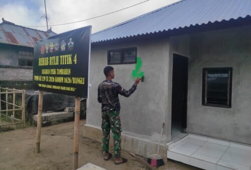 Kualitas Rehabilitasi RTLH Terus Dijaga oleh Satgas TMMD Ke-129 Kodim 1626/Bangli