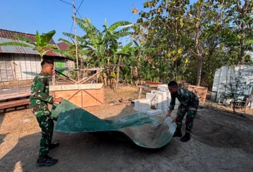 Satgas TMMD Kodim 0813/Bojonegoro Ciptakan Hunian Layak bagi Ibu Jasmiati
