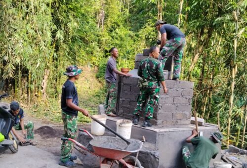 Tugu TMMD Ke-129 Kodim 1626/Bangli: Simbol Keharmonisan TNI dan Warga Sekardadi