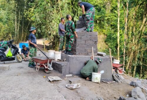 Tugu TMMD Ke-129: Representasi Kerja Sama TNI dan Warga di Bangli