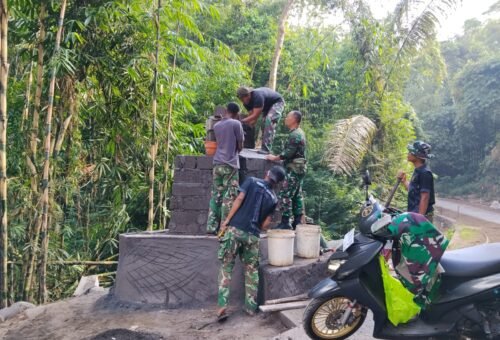Tugu TMMD Ke-129 Kodim 1626/Bangli: Simbol Semangat Kemandirian Desa Sekardadi