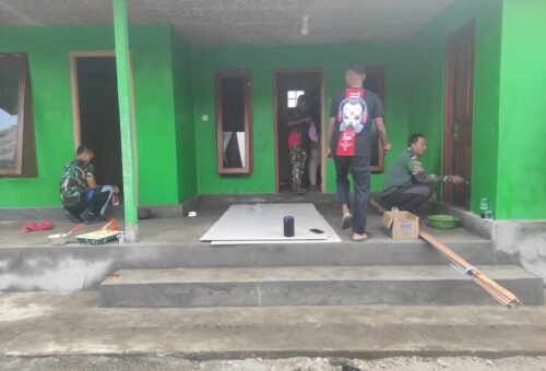 Transformasi Rumah I Wayan Pasta Melalui Pengecatan TMMD