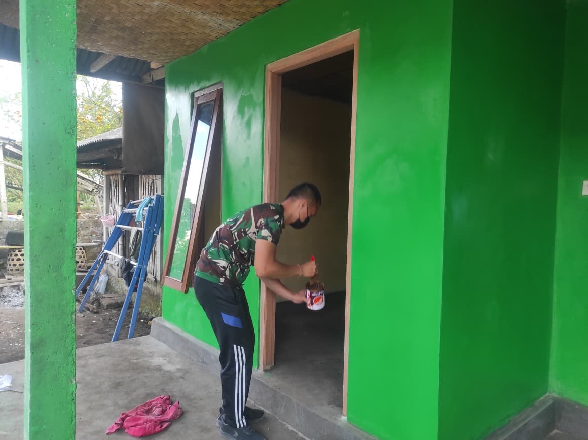 Transformasi Tempat Tinggal I Wayan Pasta, TMMD Ke-129 Hadirkan Perubahan Positif di Sekardadi