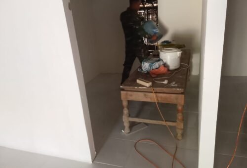 Pembangunan RTLH Ibu Wagini Di Dukung Oleh Satgas TMMD Kodim 0813/Bojonegoro