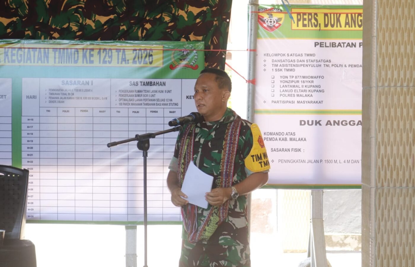 Monitoring Proyek TMMD, Tim Wasev Mabesad Tinjau Kodim 1605/Belu