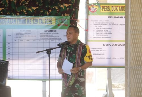 Monitoring Proyek TMMD, Tim Wasev Mabesad Tinjau Kodim 1605/Belu