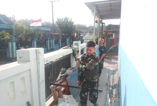 Kesiapan Material Dimulai, Satgas TMMD Kodim 0813/Bojonegoro Percepat Rehabilitasi SDN Kesongo 1