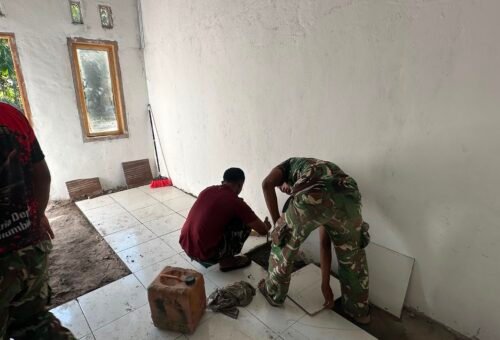 Karya Bersama Satgas dan Masyarakat Selesaikan RTLH Ibu Rodiah