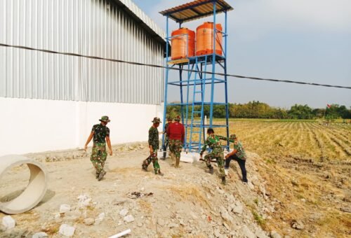 Progres Pembangunan Musala dan MCK oleh Satgas TMMD Ke-129 di Jalan Kesongo–Sukorame