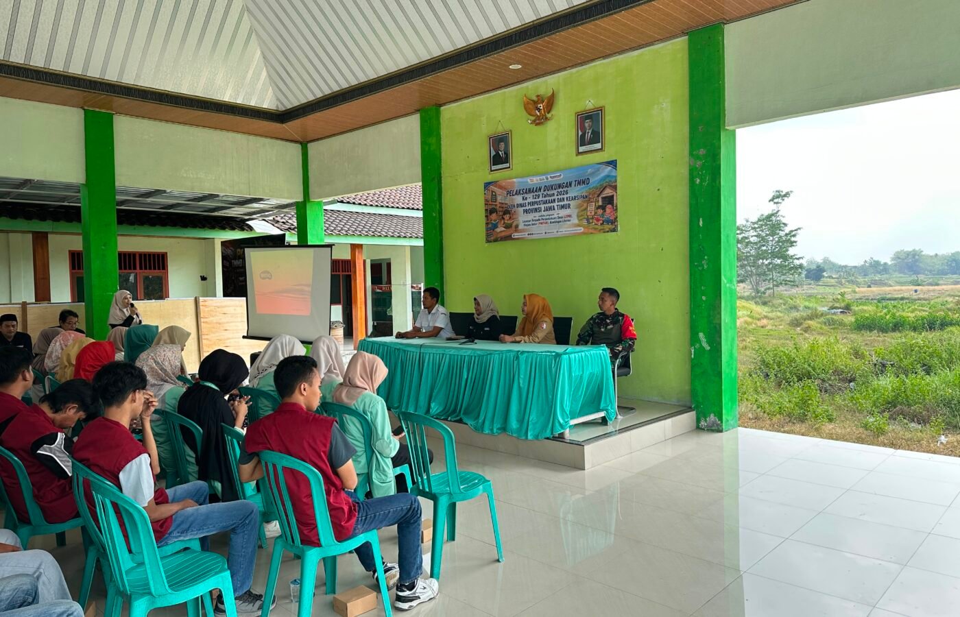 Dinas Perpustakaan dan Kearsipan Jatim Dorong Program Nonfisik TMMD Ke-129 di Bojonegoro