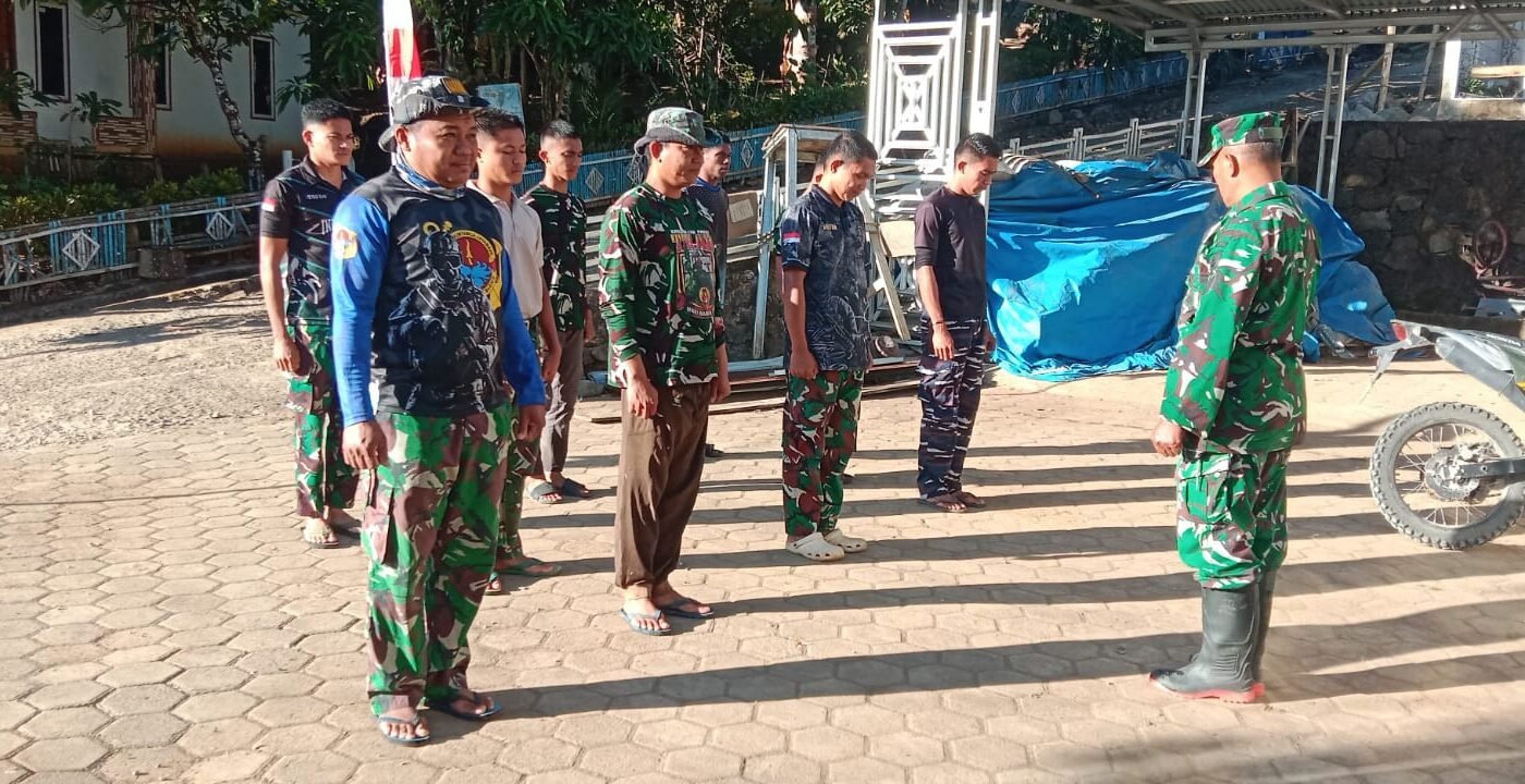 Pimpin Apel Pagi, Serma Laode Fajri Pastikan Kesiapan Satgas TMMD 129
