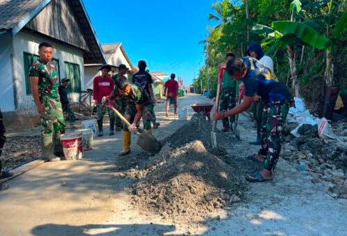 Tahap Akhir Pekerjaan Jalan Beton di Morowali