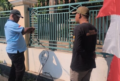 TMMD ke-129 Kodim 0620 Cirebon Perkuat Keamanan Melalui Pemasangan PJU