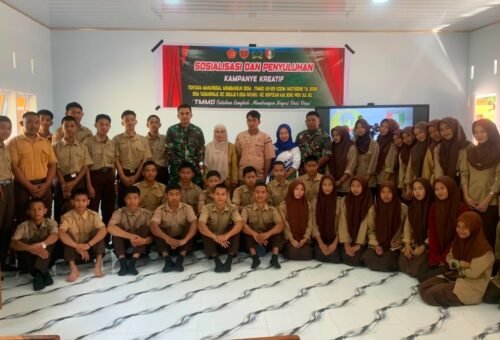 Sosialisasi Kampanye Kreatif TMMD Ke-129 di Bone