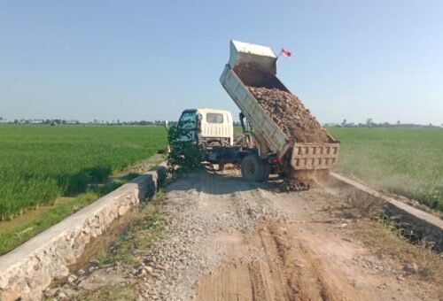 Progres Pembangunan Jalan Tani TMMD Ke-129 Mencapai Angka Tinggi